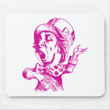 Mad Hatter Inked Pink Mousepad