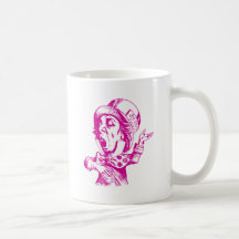 Mad Hatter Inked Pink Mugs