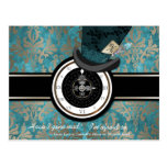 Mad Hatter Save the Date Postcard