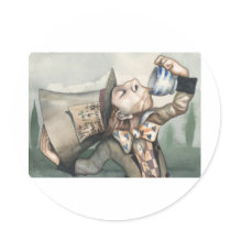 Mad hatter stickers