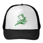 Mad Hatter Striding Right Inked Green