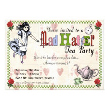 Mad Hatter Tea Party Invitation