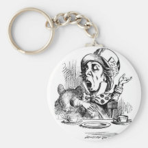 Mad Hatter with Dormouse Keychain