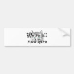 Mad here bumper sticker