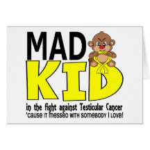 Mad Kid Testicular Cancer Greeting Cards