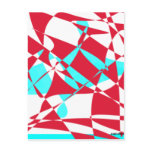 Mad Red & Aqua Post Card