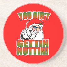 Mad Santa Drinking Coasters