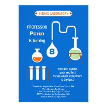 Mad Scientist Birthday Party Invitation