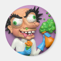 Mad Scientist Fridge Magnet