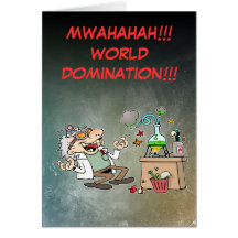 Mad Scientist Greeting Cards