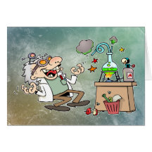 Mad Scientist Greeting Cards