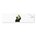 mad scientist holding test tube bumper stickers