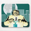 mad scientist holding test tube mousepads