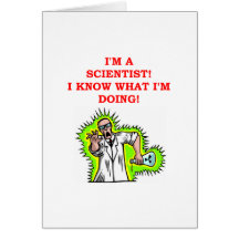 mad scientist joke greeting card