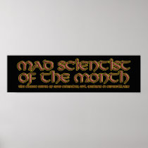 Mad Scientist of the Month Poster