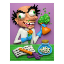 Mad Scientist Post Cards