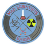Mad Scientist Union Round Sticker