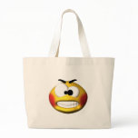mad smiley tote bags