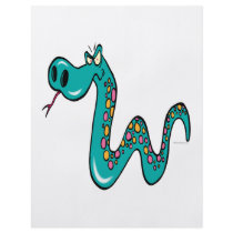 mad snake cartoon boa constrictor flyers