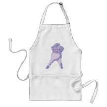 Mad Tweedle Dee Inked Lavender Apron