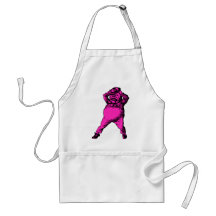 Mad Tweedle Dee Inked Pink Fill Apron