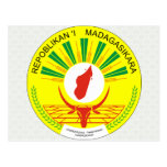 Madagascar Coat of Arms detail Post Card