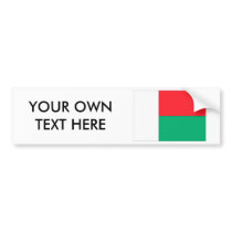 Madagascar Flag Bumper Sticker