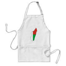 Madagascar flag map apron
