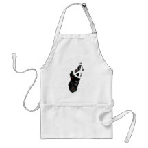 Madagascar Trendy Peace Sign with Malagasy map Aprons