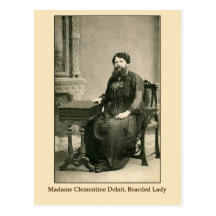 Madam Clementine Delait, Bearded Lady Post Card