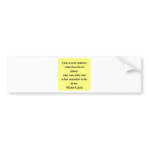 Madam Curie quote Bumper Sticker