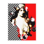 Madam Stripe - Vintage Retro postcards