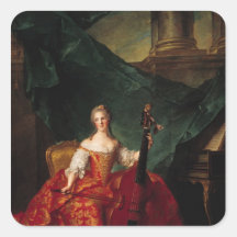 Madame Henriette de France  in Court Square Stickers