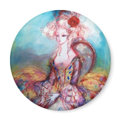 MADAME POMPADOUR FRIDGE MAGNETS by bulgan_lumini