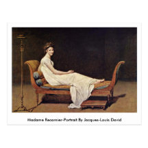 Madame Recamier-Portrait.By Jacques-Louis David Postcards