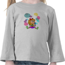 Mädchen mit Luftblasen Shirt