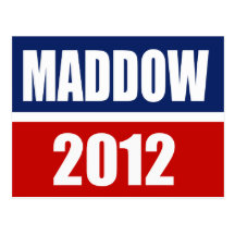 MADDOW 2012 POSTCARD