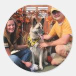 Maddux - German Shepherd Photo-01 Round Stickers