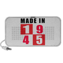 Made In 1945 Birthday Designs Mp3 Speaker