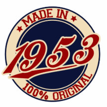 Made In 1953 Cut Out