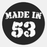 Made In 1953 Round Sticker