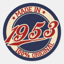 Made In 1953 Stickers