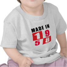 Made In 1958 Birthday Designs Tee Shirt