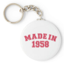 Made in 1958 key chain