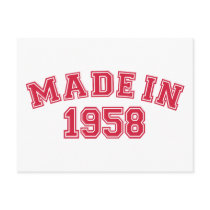 Made in 1958 postcards