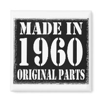 MADE IN 1960 FRIDGE MAGNET