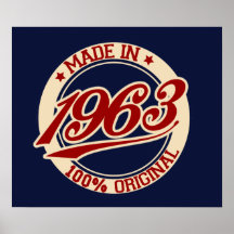 Made In 1963 Print