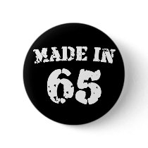 Made In 1965 Button