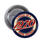 Made In 1970 Button