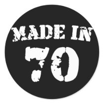 Made In 1970 Sticker